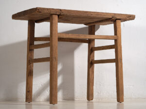 Mesa consola antigua de madera (c.1920) #6