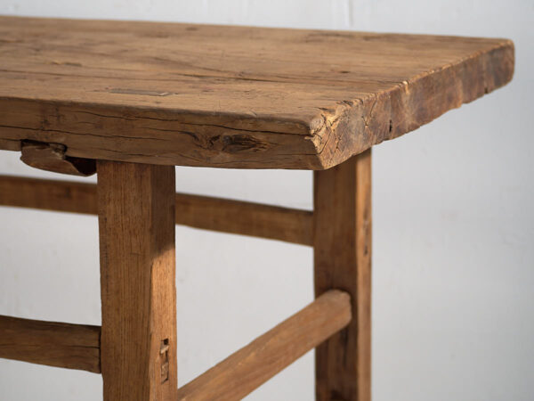 Mesa consola antigua de madera (c.1920) #6