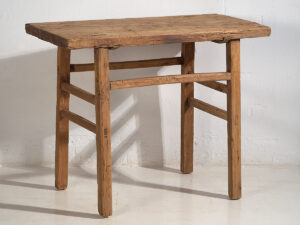 Mesa consola antigua de madera (c.1920) #6