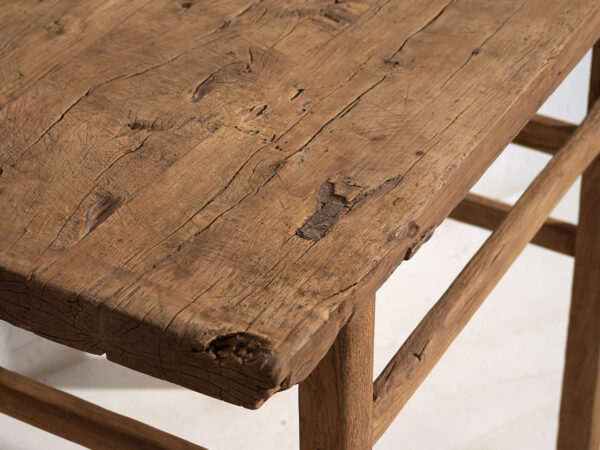 Mesa consola antigua de madera (c.1920) #6
