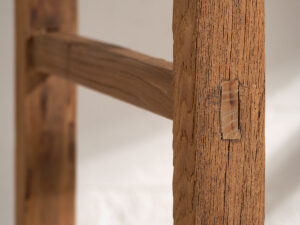 Mesa consola antigua de madera (c.1920) #6