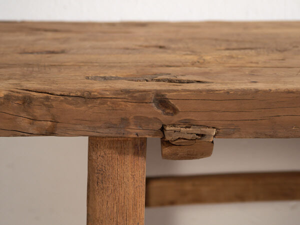 Mesa consola antigua de madera (c.1920) #6