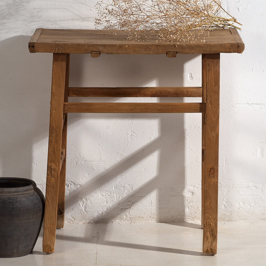 Mesa consola antigua de estilo primitivo (c.1920) #16