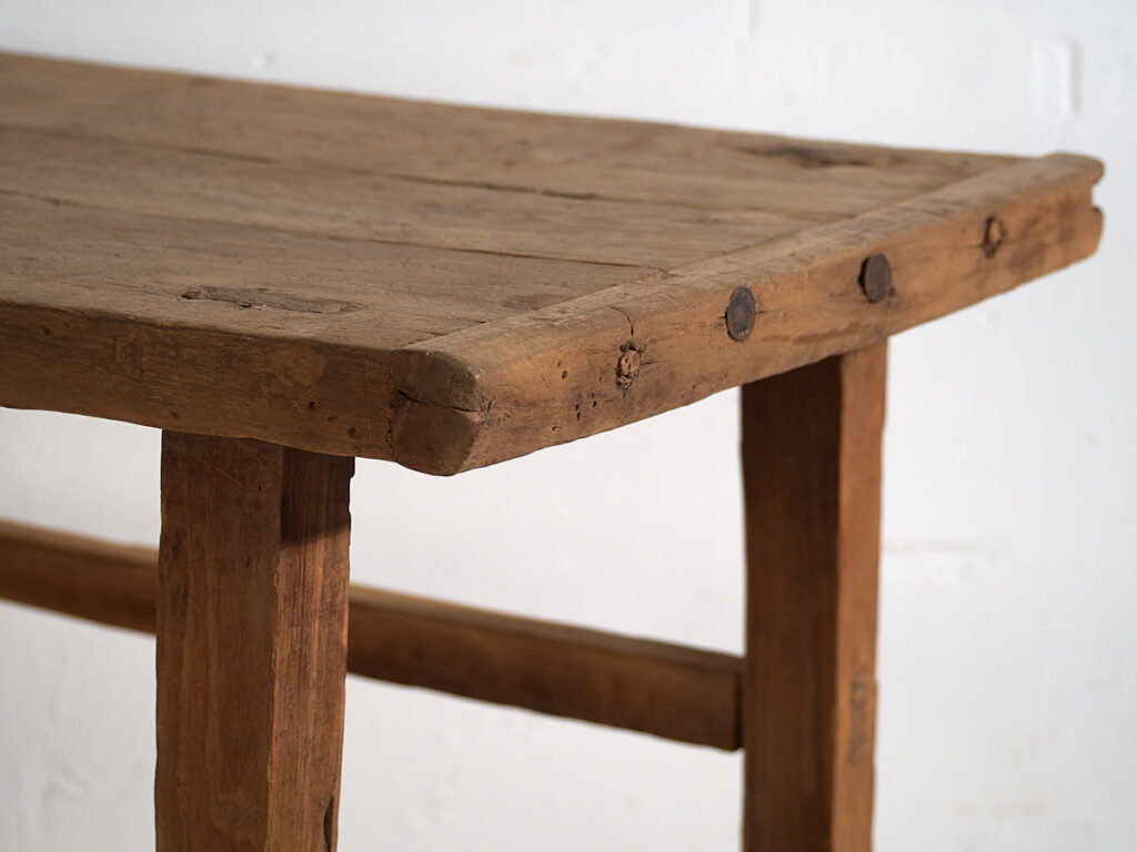 Mesa consola antigua de estilo primitivo (c.1920) #16