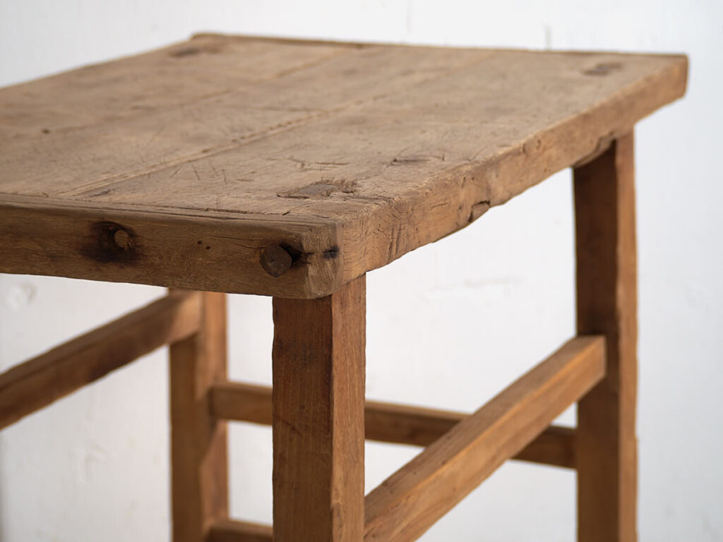 Mesa consola antigua de estilo primitivo (c.1920) #16