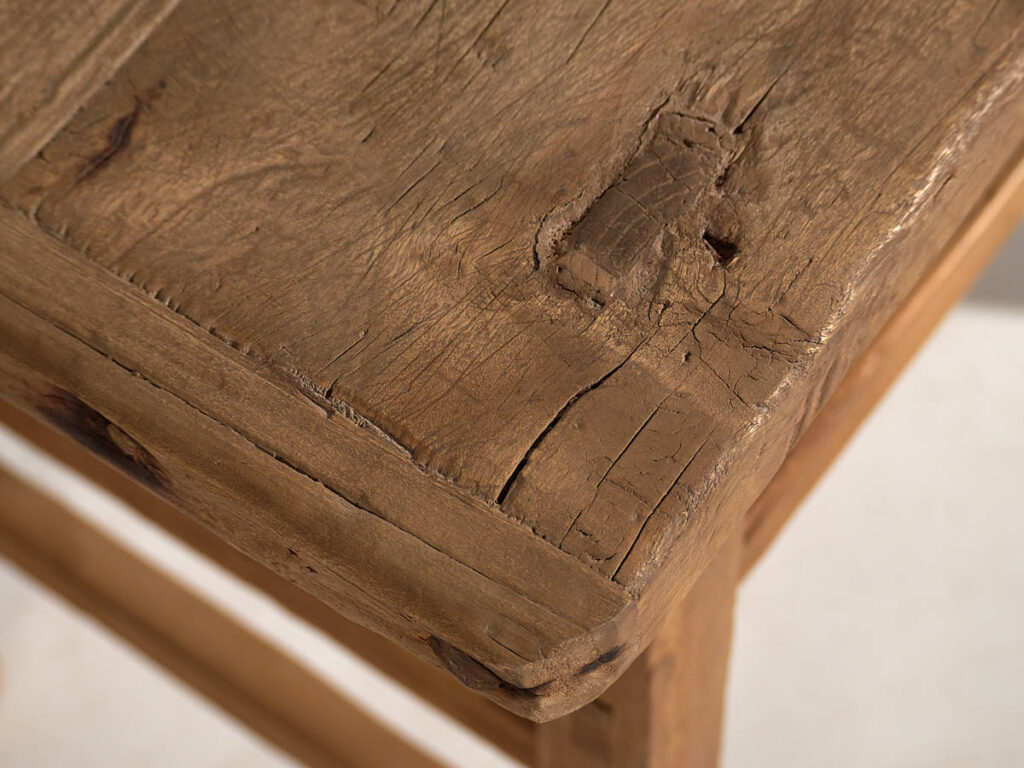 Mesa consola antigua de estilo primitivo (c.1920) #16