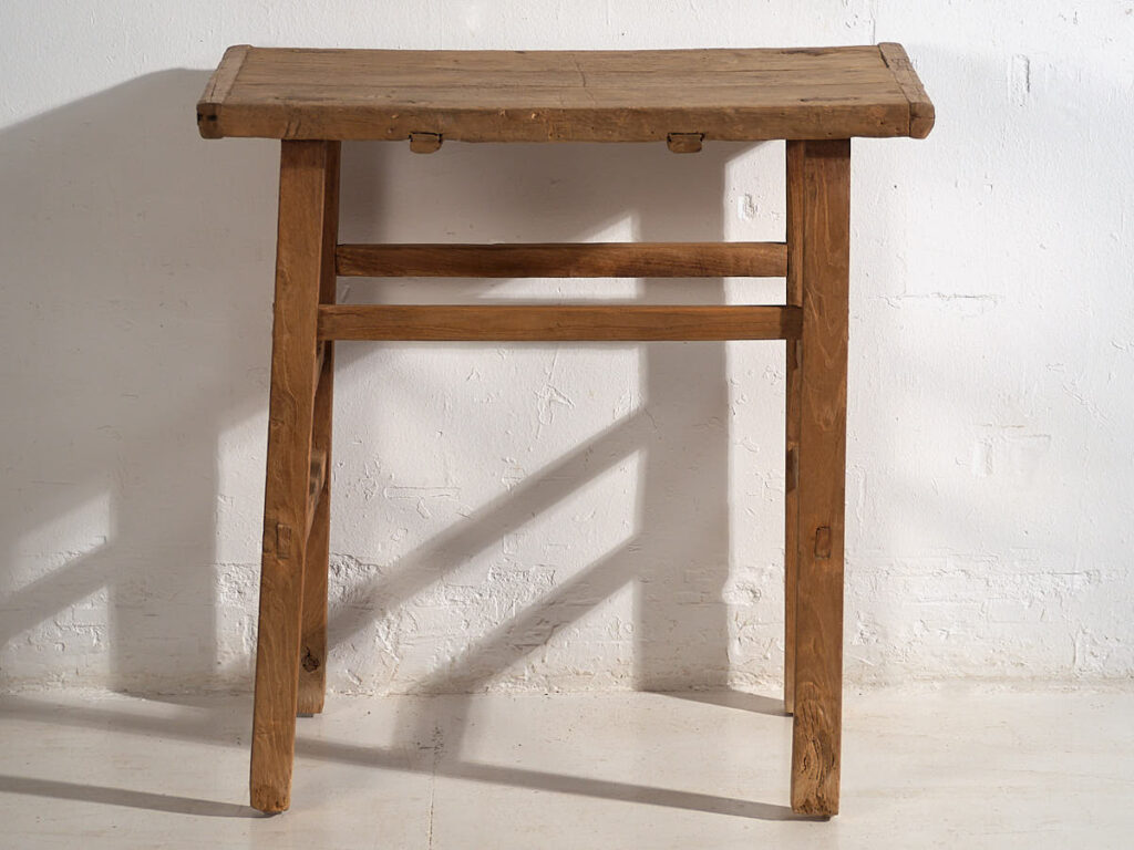 Mesa consola antigua de estilo primitivo (c.1920) #16