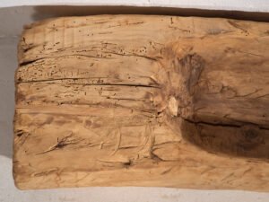 Bandeja grande antigua de estilo primitivo (c.1900) #1