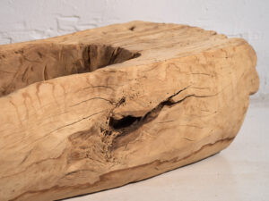 Bandeja grande antigua de estilo primitivo (c.1900) #1