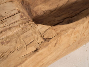 Bandeja grande antigua de estilo primitivo (c.1900) #1