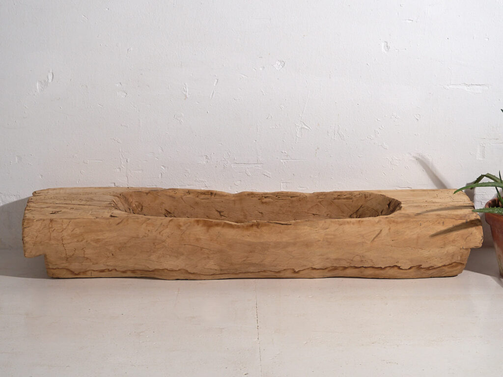 Bandeja grande antigua de estilo primitivo (c.1900) #1