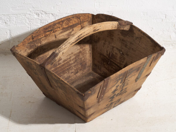 Pequeña cesta oriental antigua (c.1900) #39