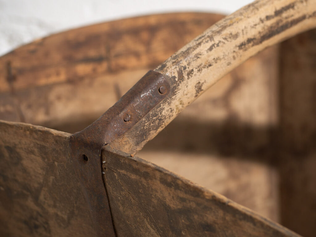 Pequeña cesta oriental antigua (c.1900) #39