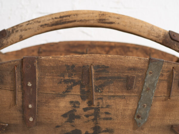 Pequeña cesta oriental antigua (c.1900) #39