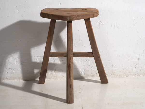 Taburete de estilo primitivo oriental antiguo (c.1920) #2