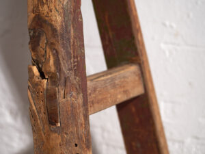 Ancien tabouret rectangulaire (c.1920) #3