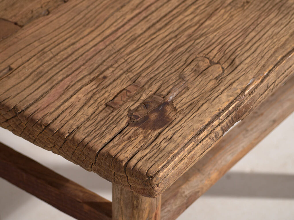 Mesa cuadrada antigua auxiliar (c.1850) #2