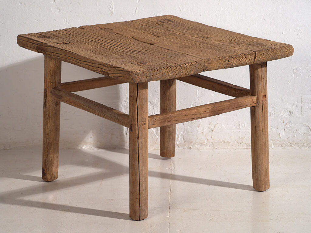 Mesa cuadrada antigua auxiliar (c.1850) #2