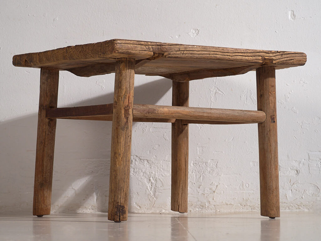 Mesa cuadrada antigua auxiliar (c.1850) #2