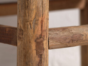 Mesa cuadrada antigua auxiliar (c.1850) #2