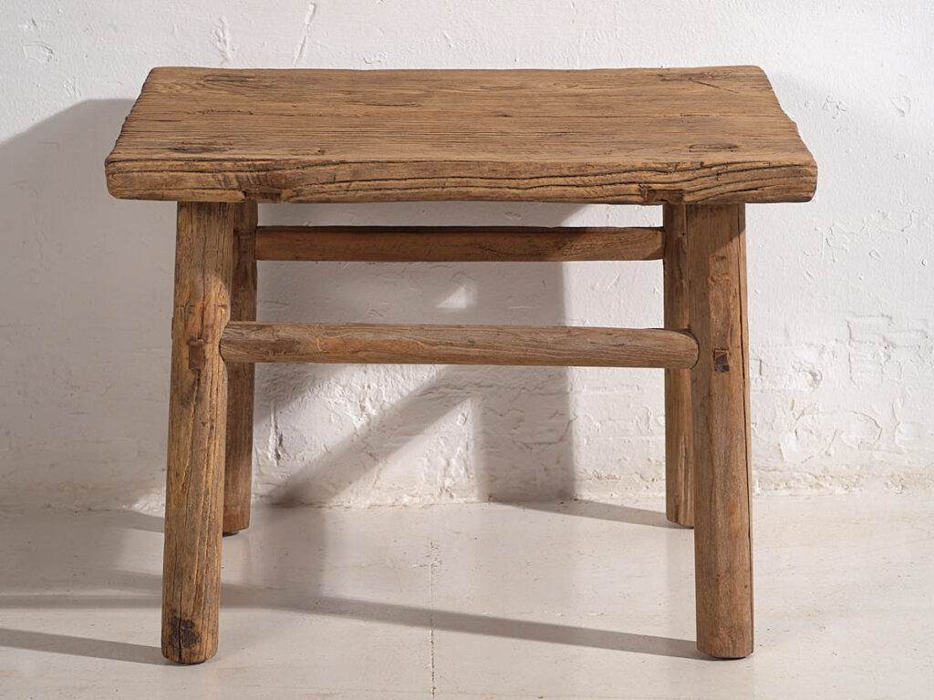 Mesa cuadrada antigua auxiliar (c.1850) #2