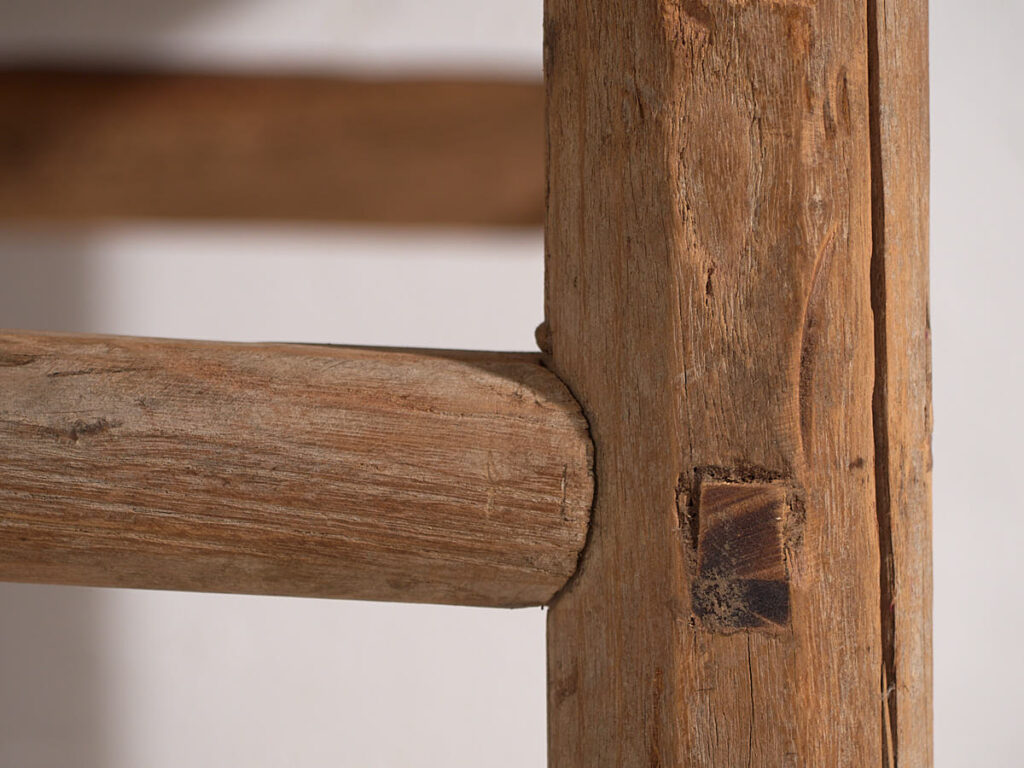 Mesa cuadrada antigua auxiliar (c.1850) #2