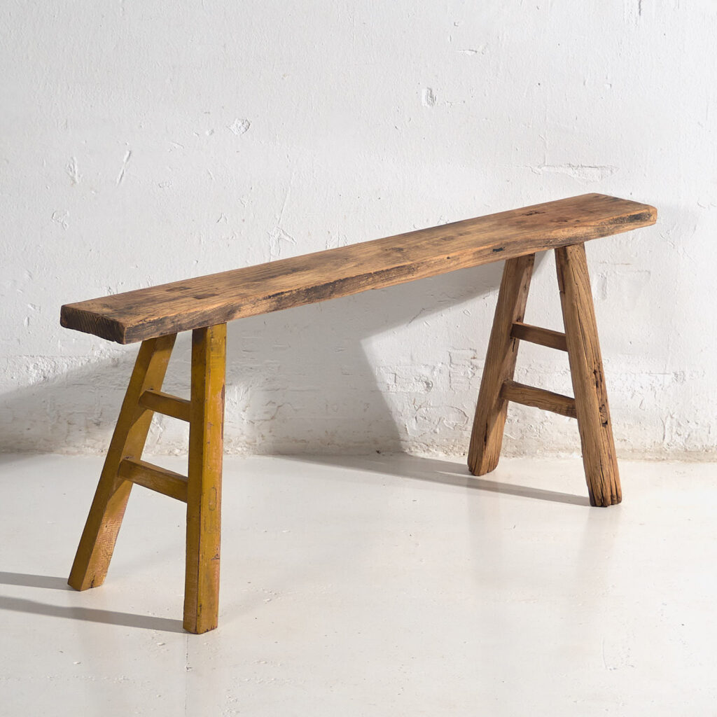 Banco para pie de cama antiguo (c.1870) #72