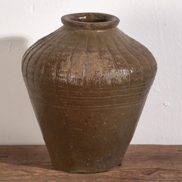 Petit vase ancien de style wabi-sabi (c.1900) #1