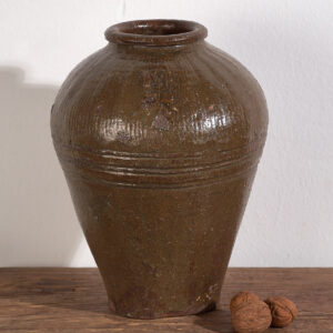 Petit vase ancien en céramique émaillée orientale (c.1900) #5