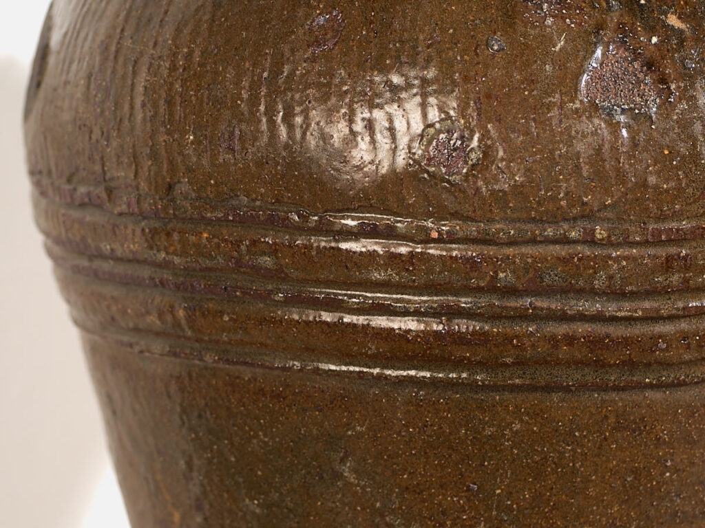 Petit vase ancien en céramique émaillée orientale (c.1900) #5