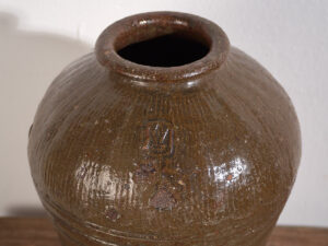 Petit vase ancien en céramique émaillée orientale (c.1900) #5