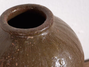 Petit vase ancien en céramique émaillée orientale (c.1900) #5