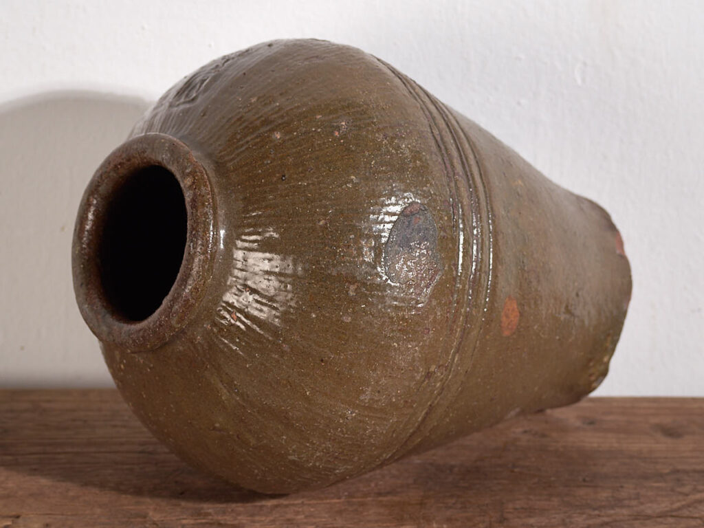 Petit vase ancien en céramique émaillée orientale (c.1900) #5