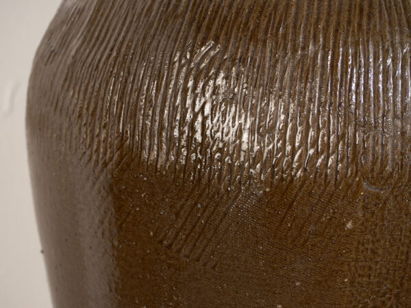 Ancien vase en céramique émaillée (c.1900) #4