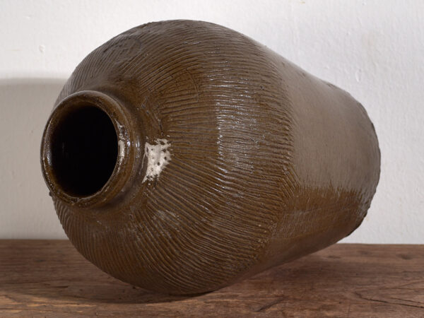 Ancien vase en céramique émaillée (c.1900) #4