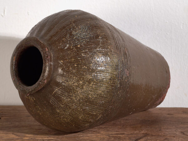 Ancien vase chinois en céramique émaillée (c.1900) #3