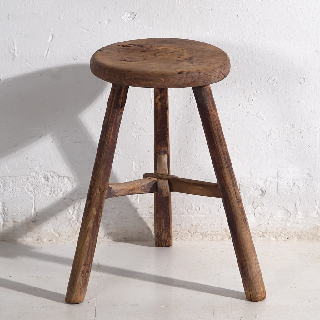 Antique handmade stool (c.1900) #19
