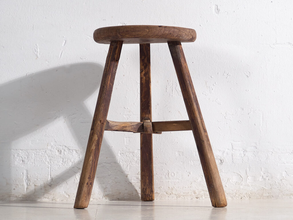Antique handmade stool (c.1900) #19