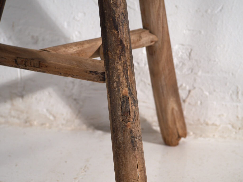 Taburete redondo antiguo (c.1900) #20