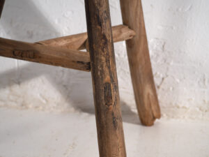 Taburete redondo antiguo (c.1900) #20