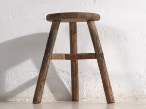 Taburete primitivo antiguo (c.1920) #21