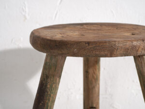 Taburete primitivo antiguo (c.1920) #21