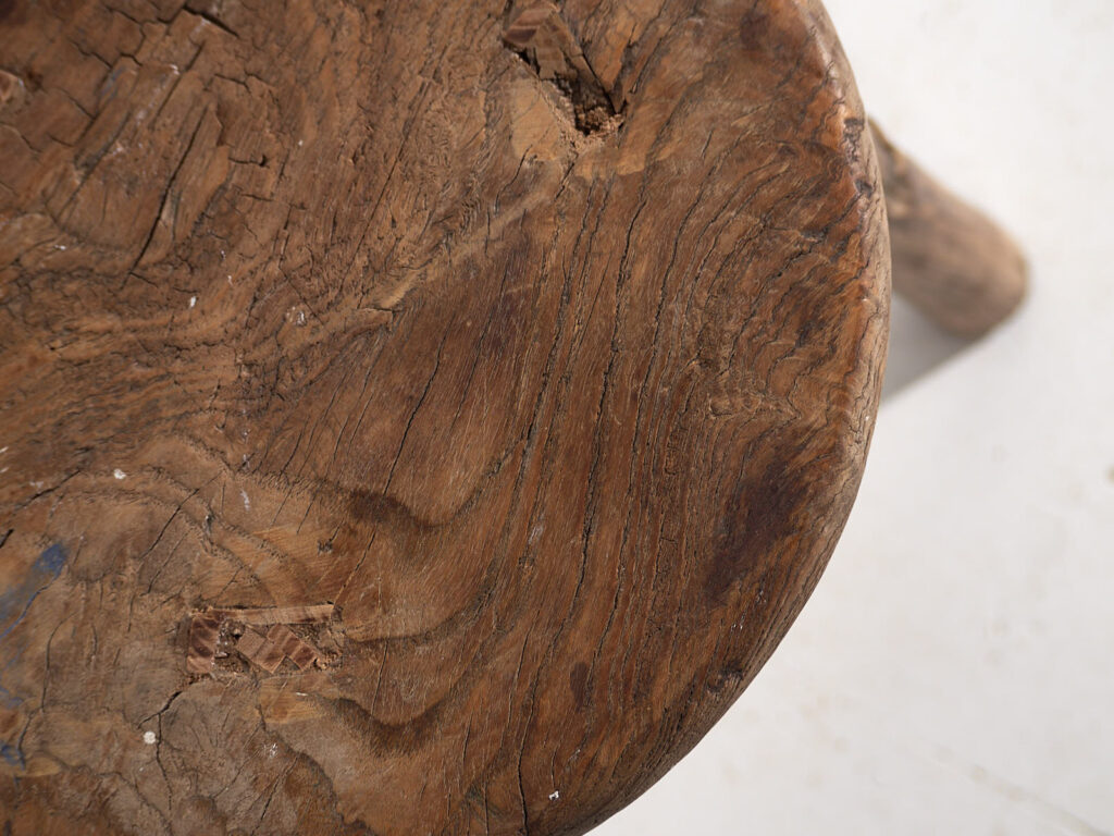 Taburete primitivo antiguo (c.1920) #21