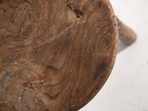 Taburete primitivo antiguo (c.1920) #21