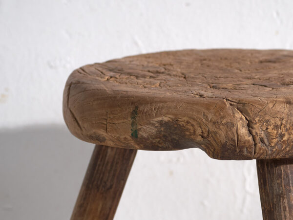 Taburete artesanal antiguo (c.1900) #22