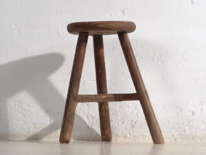 Taburete antiguo de estilo primitivo (c.1900) #23