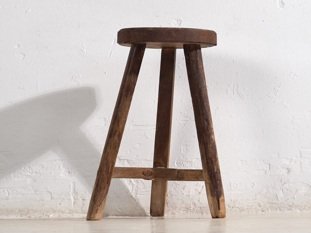 Antique primitive stool (c.1900) #28