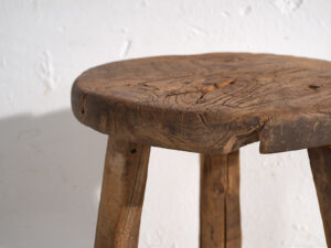 Ancien tabouret rond (c.1920) #9