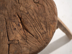 Ancien tabouret rond (c.1920) #9