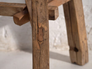 Ancien tabouret rond (c.1920) #9